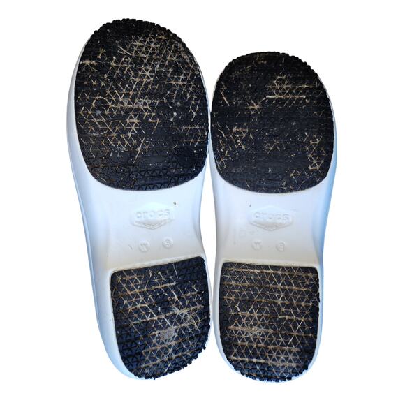 Crocs Neira White Clogs Nursing Shoes Professional Size 9‎ - Picture 2 of 5